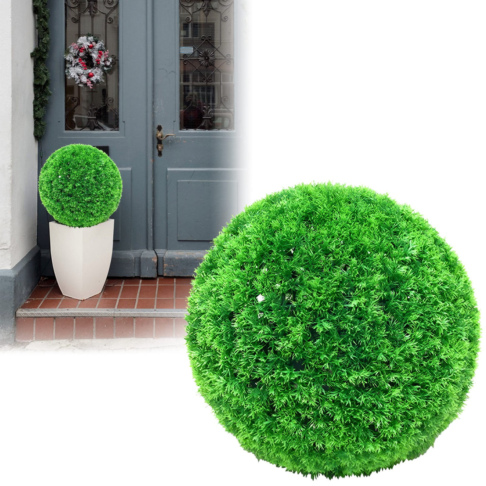Clearance! Binkne Simulation Plant Grass Ball Pine Needles (Outer Diameter 36Cm); Artificial Flowers; Simulation Artificial Plant Topiary Faux Decorative for Garden Backyard Balcony and Home Décor