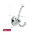 thumbnail image 2 of Delta 132890 Silverton Collection Double Robe Hook, Polished Chrome - Quantity 1, 2 of 4