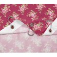 thumbnail image 4 of S4Sassy Pink Leaves & Camellias Floral Decorative Waterproof Printed Shower Curtain Roller Hooks Drapes-60 x 70 Inch, 4 of 6