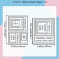 thumbnail image 2 of Stitched Photo Frames Metal Die Cuts Blessings Metal Cutting Die Best Wishes Die Cuts for DIY Scrapbooking Photo Album Decorative Embossing Paper Card, 2 of 7