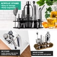 thumbnail image 4 of Biemlerfn 25-Piece Cocktail Shaker Set, Mixology Bartender Kit with Acrylic Stand Stainless Steel Bar Tools, Full Bartender Accessories and Recipe Book, 4 of 9