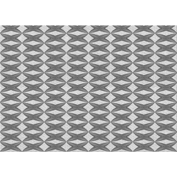 Ahgly Company Indoor Rectangle Patterned Smokey Gray Area Rugs, 6' x 9'