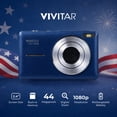 thumbnail image 2 of Vivitar PopCam America 250 Digital Camera – USA Celebration Edition, Old Glory Blue, 48MP Camera with Full HD 1080P Video, 3" Flip Screen, 16X Zoom Compact Vlogging Camera with Built-in Mic, 2 of 6
