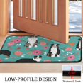 thumbnail image 3 of Australian Shepherd Pioneer Flower Door Rugs,Washable Non Slip Door Mats Indoor,Decorative Door Mats,Entry Mat Indoor for Entrance,Bedroom,Kitchen,Bathroom,30"x17", 3 of 6