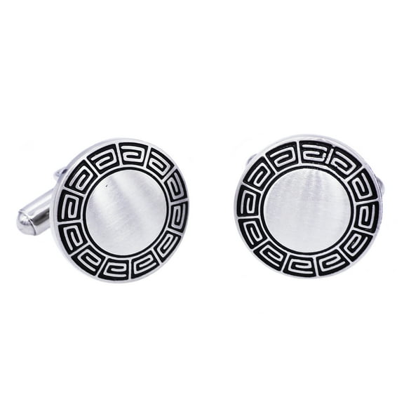 Mens Stainless Steel Fancy Cuff Links.