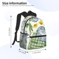 thumbnail image 4 of Daiia Vintage Utensils School Backpack for Men Women, Unisex Large Waterproof Bookbag Schoolbag Casual Daypack for High School/College/Teens/Travel/Work Black, 4 of 8