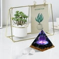 thumbnail image 7 of Orgone Pyramid for Positive Energy, Amethyst&Obsidian Healing Crystal Pyramids for Reduce Stress Chakra Reiki Healing Meditation Attracts Lucky and Success, 7 of 7