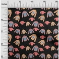 thumbnail image 1 of oneOone Cotton Poplin Black Fabric Clothes Kids Quilting Supplies Print Sewing Fabric By The Yard 56 Inch Wide, 1 of 4