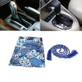 thumbnail image 3 of Universal Retro Fabric Gear Shifter Dustproof Cover, Beautiful Engraved Pattern, Car Interior Decoration, Dust Prevention, 3 of 8