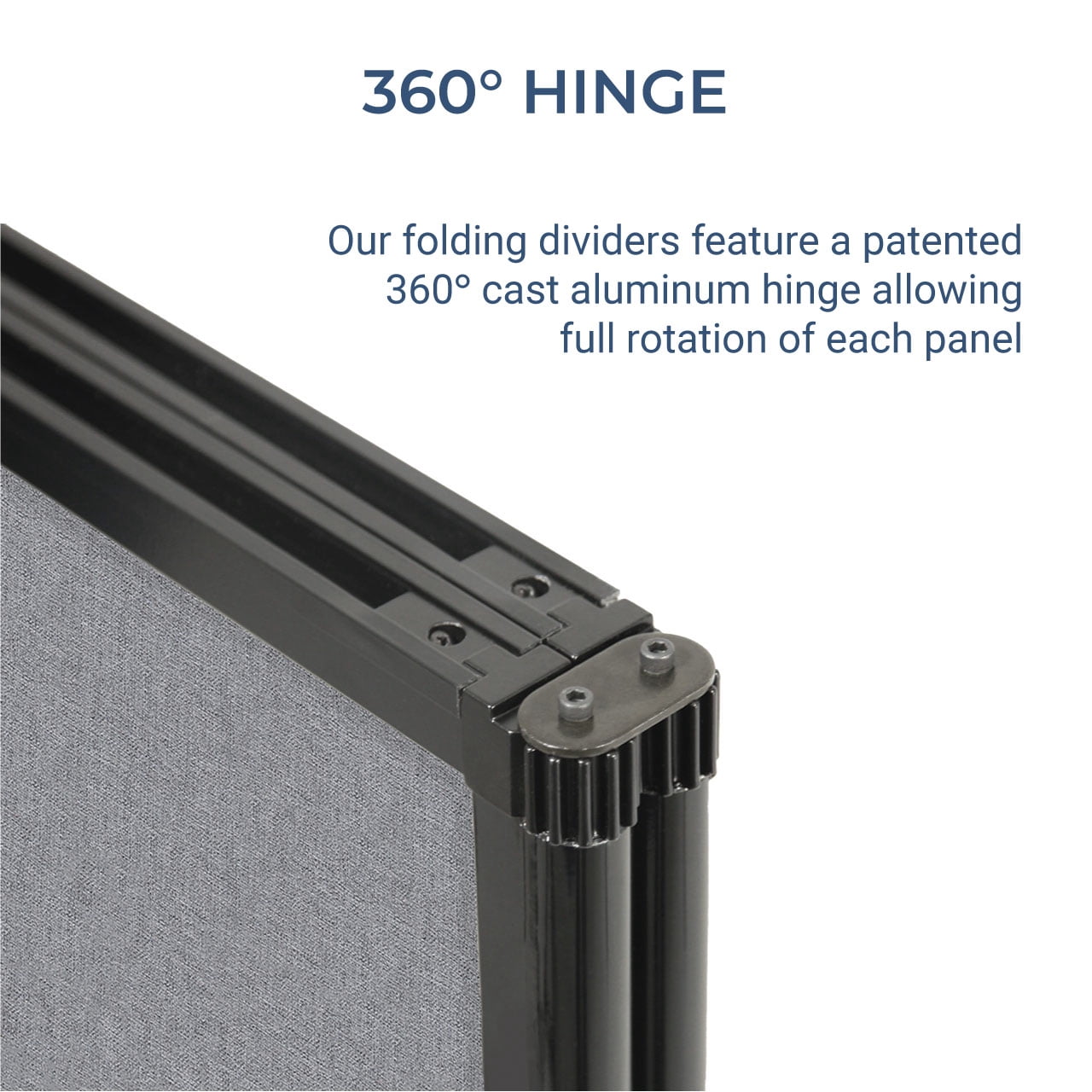 QuickWall Folding Portable Partition - 8'4" x 5'10" - SoundSorb