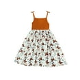 thumbnail image 1 of Bagilaanoe Girl Summer Dress Butterfly Print Sleeveless A-line Dresses 7-12T Kid Casual Swing Sundress, 1 of 7