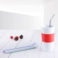 thumbnail image 3 of 4pcs/set Silicone Drinking Straws Bendy Reusable Drinking Tubes in Bright Color(Assorted Color), 3 of 8