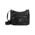 thumbnail image 2 of Gustave PU Leather Crossbody Bag for Women Soft Lightweight Shoulder Handbag Satchel Purse with Multi Zipper Pocket - Black, 2 of 8