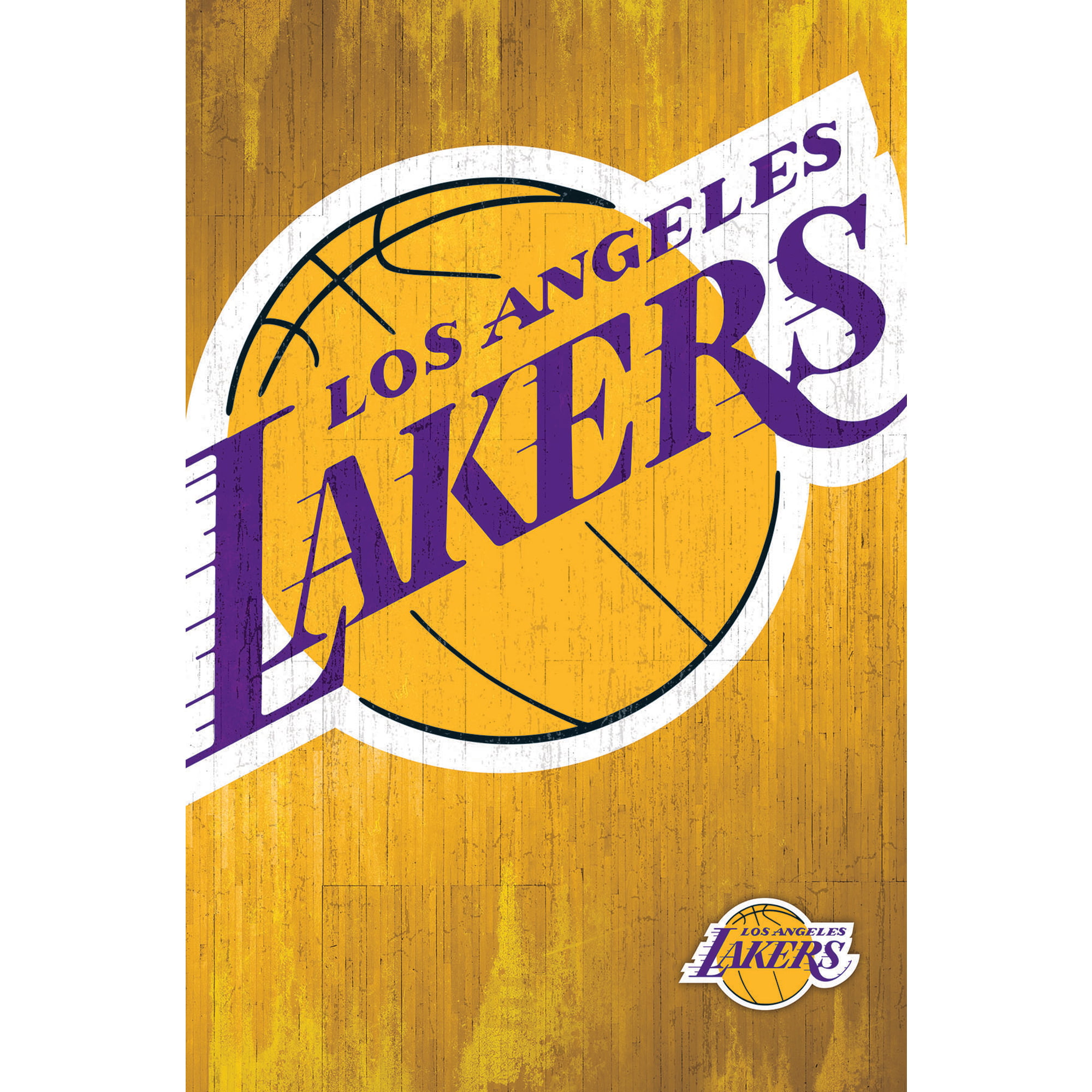 Los Angeles Lakers 22'' x 34'' Logo Team Poster No Size