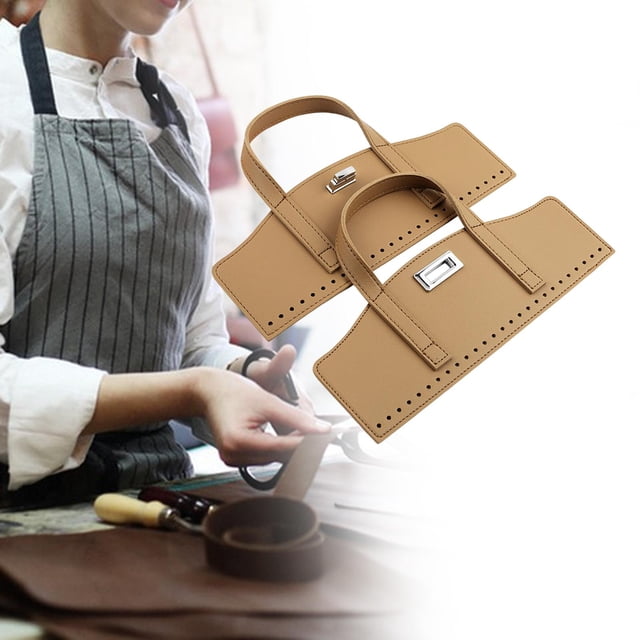 Asas de bolso, correas de bolso con cierre giratorio, modificación de bolso para la fabricación de bolsos, accesorios de bolso con agujeros, asas de b Caqui