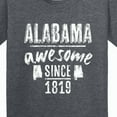 thumbnail image 4 of Inktastic Alabama Awesome Since 1819 Youth T-Shirt, 4 of 5