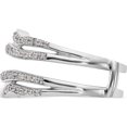 thumbnail image 3 of 14K White Gold Diamond Guard (Size 7) Made In India rm3108b-048-waa, 3 of 5