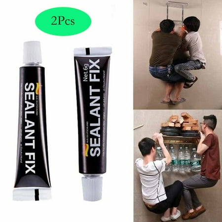 2Pcs Glass Glue Polymer Metal Adhesive Sealant Fix Waterproof Quick Drying (Best Way To Glue Metal To Glass)