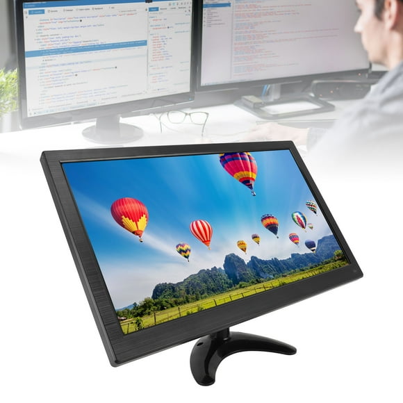 15.6 Inch External Screen Monitor, 1920x1080 Support HD Multimedia Interface VGA AV USB BNC, 10 Points Capacitive LED Monitor for Laptop PC PS5 Switch POS Systems RasPi