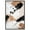 Black Frame, variant on Sable and Sand II Canvas Black and Gold Art by Art Remedy, Gold Frame, 36 x 54