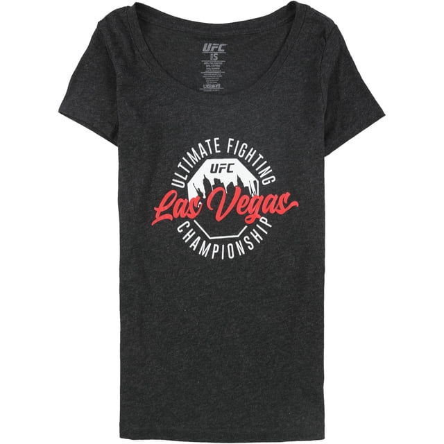 Camiseta gráfica Reebok para mujer UFC Las Vegas color negro grande