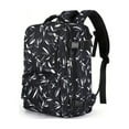 thumbnail image 1 of 1pc Creative Leaves Print Backpack, Simple Solid Color Bag, Women's Large-capacity Travel Backpack For Short-term Travel, Outdoor Mountaineering Bag, Computer Bag College Student Schoolbag, 1 of 5