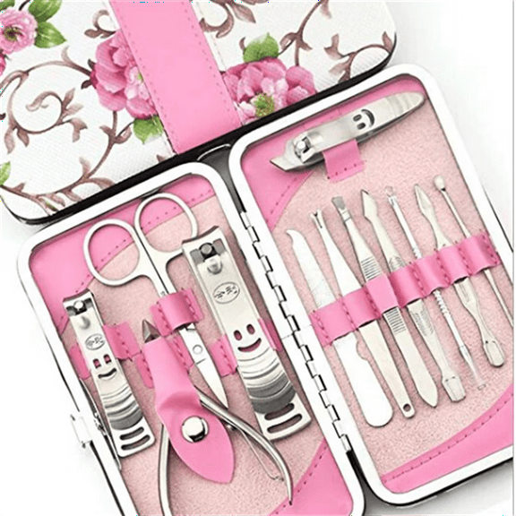 Nail Kit Manicure Kit Nail Clipper Set 12PCS Nail Care Kit Pedicure Set Stainless Steel Manicure Set Professional Travel Nail Kit Nail Clipper Kit Mens Grooming Kit Gift for Women Men