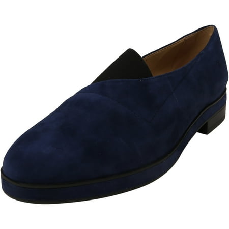 Naturalizer Women's Lorie Inky Navy Ankle-High Suede Slip-On Shoes - 8M