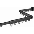 thumbnail image 1 of SIABC-Clothes Drying Rack,Laundry Drying Rack,Wall Mounted Clothes Rack,Clothes Hanging Rack,Laundry Rack Wall Mount,Folding Retractable Collapsible Drying Rack Clothing (Three-Poles,J Hooks,Black), 1 of 4