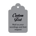 thumbnail image 1 of 100 PCS Custom Made Hang Tags Personalized Wedding Favor Thank You Gift Tags, 1 of 1