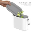 thumbnail image 5 of QualiaZero 1 gal Multipurpose Plastic Countertop Kitchen Trash Can, 5 of 13