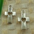 thumbnail image 2 of K-KED 204 Pcs Tibetan Silver Cross Charms Pendant 19X10MM S3515 DIY Delicate Jewelry Making, 2 of 5