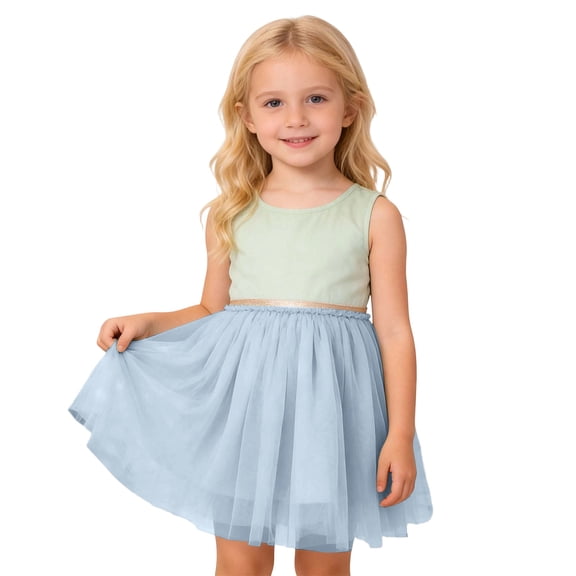 Hihipz Infant Girl's Tutu Dress Solid Color Mesh Skirt Dresses Kids Girls Dance Performance Cute Dress,Sizes 6M-6Y