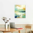 thumbnail image 2 of GOSMITH  Abstract Wall Art Green Landscape Abstract Painting Canvas Wall Art Retro Old Textures Modern Abstract Prints Wall Art for Living Room Bedroom Bathroom Office Home Decoration, 2 of 4