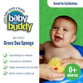 thumbnail image 2 of Baby Buddy Natural Newborn Bath Sponge, 4in Soft Grass Sea Sponge, Tender on Baby Skin, 2pk, 2 of 7