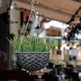 thumbnail image 4 of Artificial Plants Outdoor for Spring Summer Decoration, Bundles Fake Monkey Grass with Flowers UV Resistant Realistic Greenery Shrubs for Outside Yard Hanging Planter Window Garden, 4 of 7