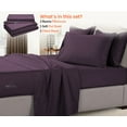 thumbnail image 2 of SGI Bedding 600 TC Egyptian Cotton Bed Sheet Set - King Size Sheets 600 Count Sheets for King Size Bed - Soft, Durable Sheets Cotton Sheets in 600 TC 15" Deep Plum, 2 of 8