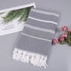 thumbnail image 1 of Toalla de baño de gran tamaño absorbente de algodón Arena turca con flecos a rayas de punto europeo y americano Wmkox386yii  hfskjfh379, 1 of 2