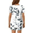 thumbnail image 4 of Viikei 2 Piece Lounge Sets for Women,Women Casual Round Neck Short Sleeve Blouse Fashion Pants Pajamas Suit White M, 4 of 6
