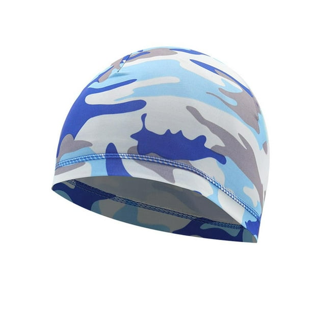 Eigraketly Cooling Skull Caps Tela de malla a prueba de frío Ciclismo Moda Servicio prolongado Protección solar Transpirable Forro de casco a prueba de Ciclismo YM-M-C-05azul claro