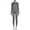 Black/Grey Space Dye, variant on ClimateRight by Cuddl Duds Women's Plush Warmth Long Sleeve Crew & Legging Base Layer Set, Sizes XS to 4X