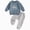 Blue, variant on zuwimk Toddler Baby Boy Fall Clothes Embroidery Sweatshirt Pullover Tops Casual Pants Infant 2 Piece Winter Outfit Set(6-12 Months,Green)