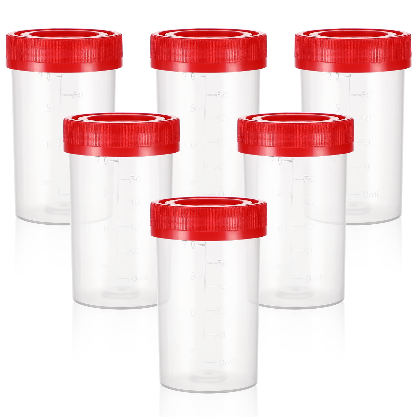 BESTONZON 10 Pcs Specimen Containers Sample Bottles Urine Sample Pots