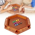 thumbnail image 1 of Wooden Shut The Box Dice Game for 6 Players, Family Pub Math Strategy Activity with 8 Dice, Social Interactive Fun for Parties and Educational Learning (B), 1 of 8