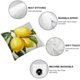 thumbnail image 6 of BANET Throw Pillow Covers,Yellow Green Fruit Branch Cushion Cover Digital Blended Hidden Zipperl Decorative Pillowcases for Hair Skin Square 2 Pcs 24x24in, 6 of 7