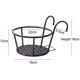 thumbnail image 5 of Juego de 3 cestas colgantes de arte del hierro para colgar macetas, ideal para patio, balcón, porche o valla, montaje de jardineras Xemadio HMHZ741, 5 of 6
