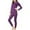 Purple, variant on Azrian Clearance Women's Autumn Warmth Suit, Thermal Underwear Set Women's Pregnant Women's Warm Long Sleeved Underwear Clothes Long Pants Warm Set