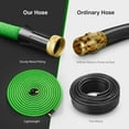thumbnail image 2 of 75FT Expandable Garden Hose Kit - Superior Strength 3750D - 4-Layers Latex, Extra-Strong Brass Connector- 8-Way Durable Zinc Water Spray Nozzle, Heavy Duty Flexible Garden Water Hose, 2 of 12