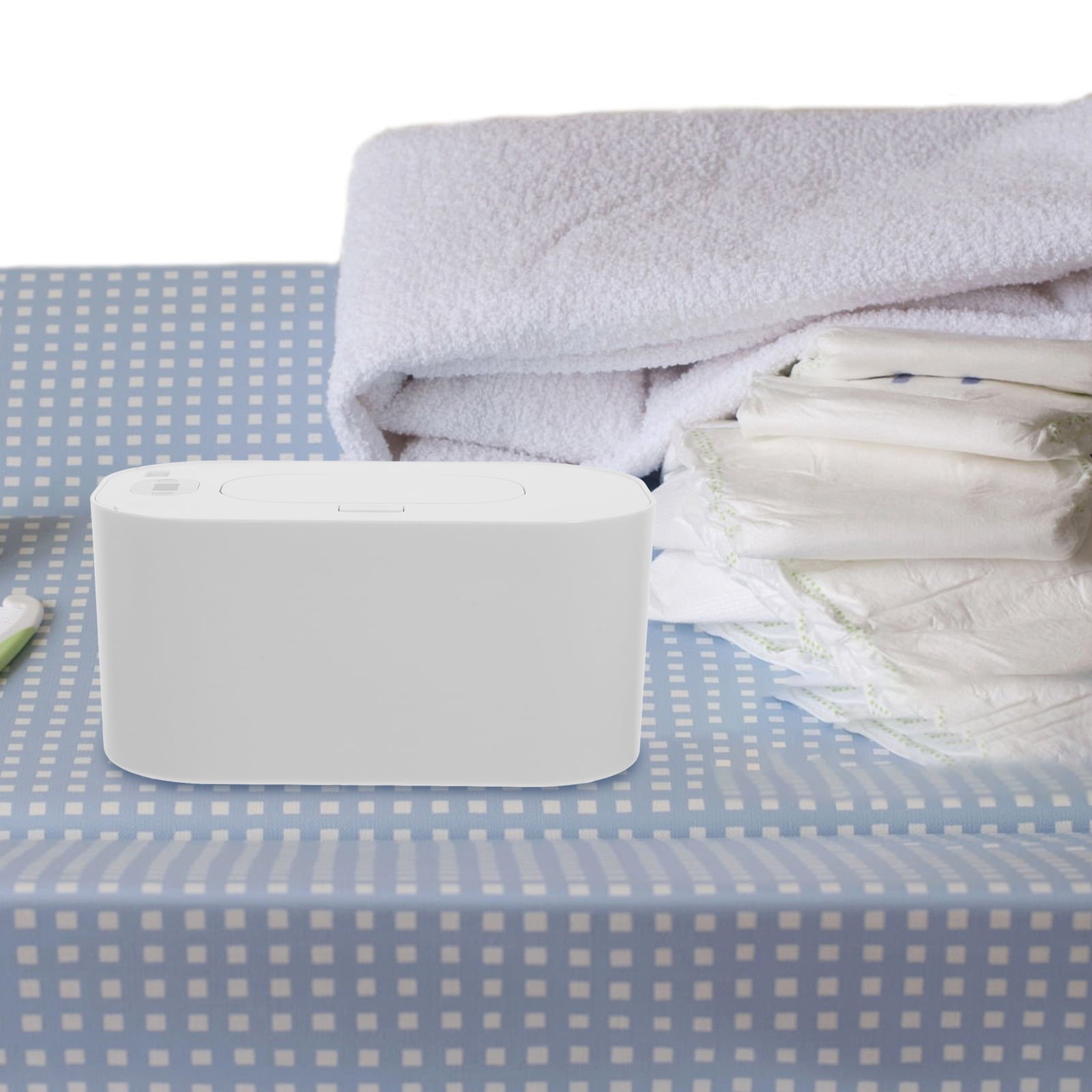 Pawsdot Portable Wipe Warmer Instant Temperature Display Home Use White 1Set