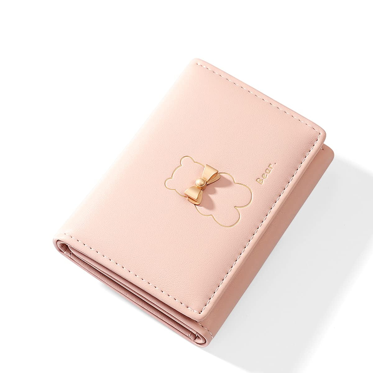 Wallet Women Cute Leather Small Mini Short Pink Teen Girls Kids Christmas  Gift W
